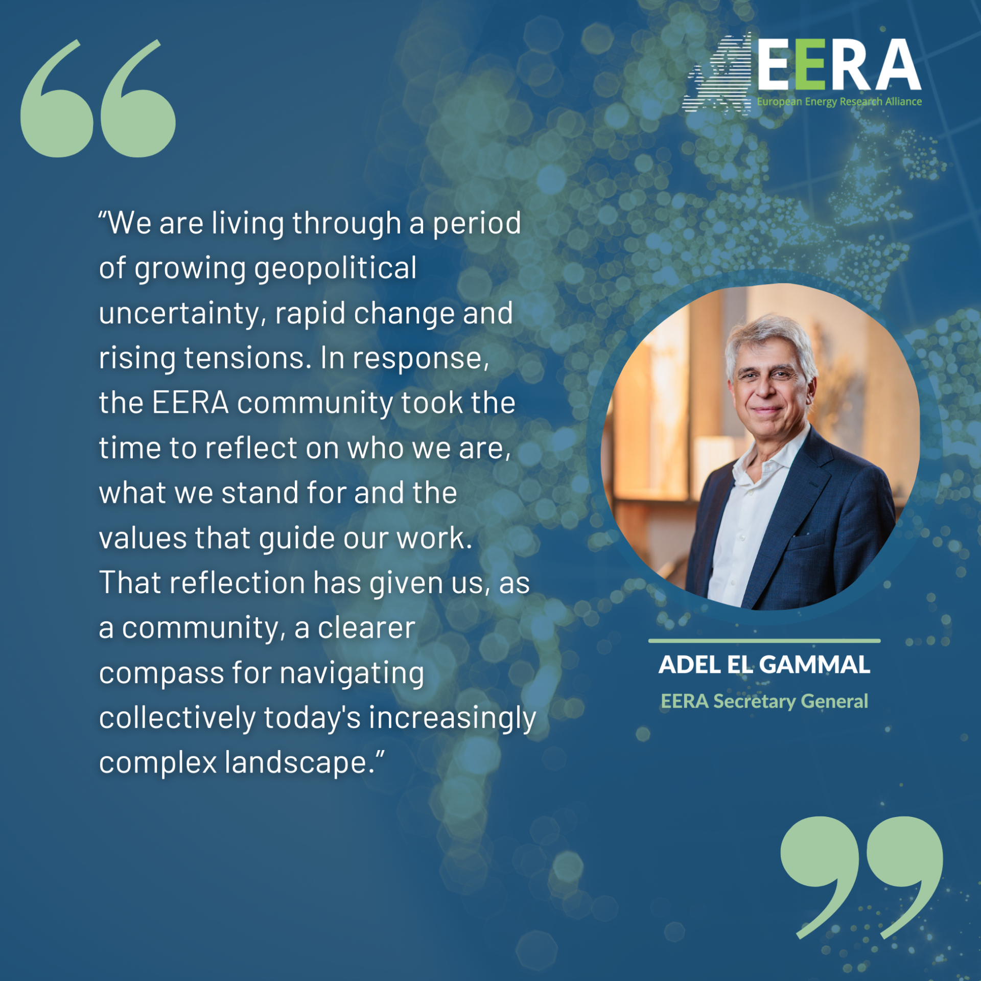 Adel El Gammal on EERA's vision, mission, and beliefs 