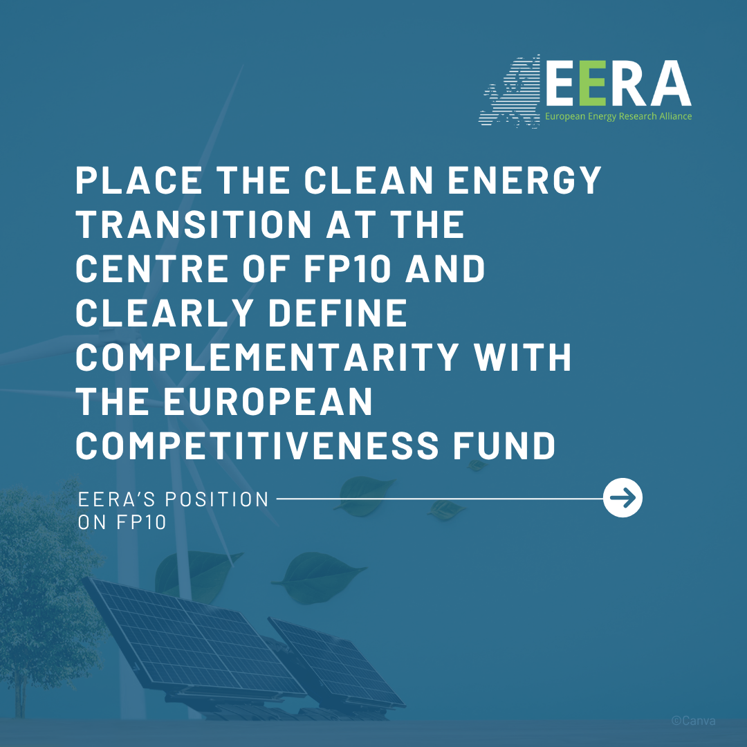 FP10 Priority #2: Place the clean energy transition at the centre of FP10 and the European Competitiveness Fund