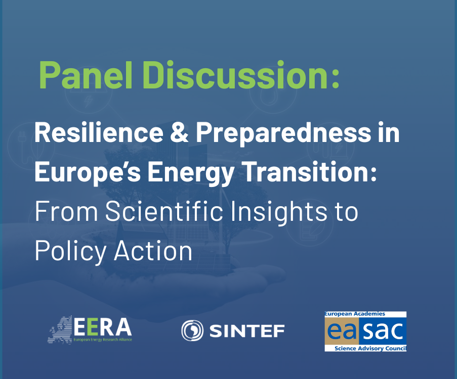 Resilience and preparedness in Europe's energy transition: from scientific insights to policy action 